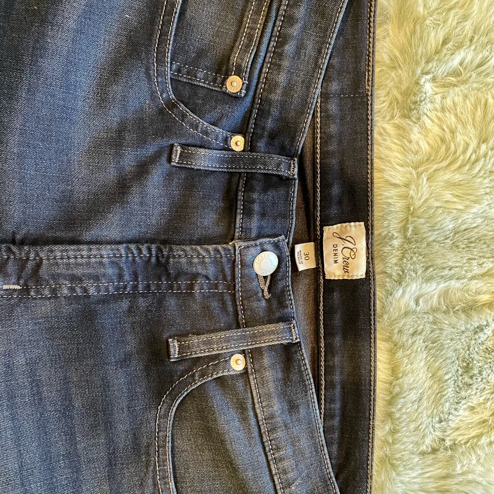 J. Crew Denim Toothpick Jeans Size 30